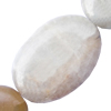 Gemstone beads, amazonite(multicolor), oval, 25x35mm, Sold per 16-inch Strand