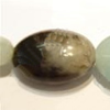 Gemstone beads, amazonite(multicolor), puff oval, 15x20mm, Sold per 16-inch Strand