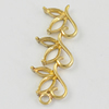 Copper Pendant, Fashion Jewelry Findings, Lead-free,  33x12x3mm, Sold by Bag