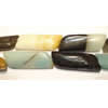 Gemstone beads, amazonite(multicolor), fancy, 10x30mm, sold per 16-inch strand