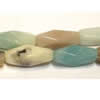 Gemstone beads, amazonite(multicolor), nugget, 8x20mm, Sold per 16-inch Strand