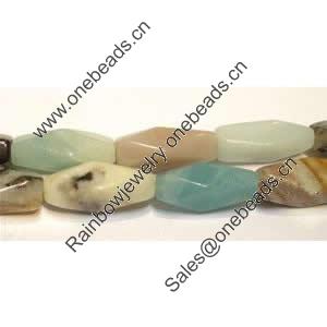 Gemstone beads, amazonite(multicolor), nugget, 8x20mm, Sold per 16-inch Strand