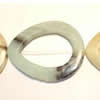 Gemstone beads, amazonite(multicolor), flat teardrop, 45mm, Sold per 16-inch Strand