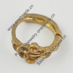 Copper Earrings, Fashion Jewelry Findings Lead-free, 11x7x11mm, Sold by Bag