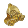 Copper European Style Beads, Fashion Jewelry Findings, Lead-free, car 12x13x7mm Hole:5mm, Sold by Bag