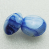 Hand-Made Lampwork Beads, flat round 20mm,thickness:10mm Hole:About 2mm, Sold by PC 