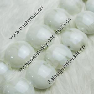 Hand-Made Lampwork Beads, flat round 20mm,thickness:10mm Hole:About 2mm, Sold by PC