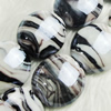 Hand-Made Lampwork Beads, flat round 20mm,thickness:10mm Hole:About 2mm, Sold by PC