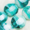 Hand-Made Lampwork Beads, flat round 15mm,thickness:8mm Hole:About 2mm, Sold by PC