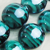 Hand-Made Lampwork Beads, flat round 15mm,thickness:8mm Hole:About 2mm, Sold by PC