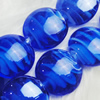 Hand-Made Lampwork Beads, flat round 15mm,thickness:8mm Hole:About 2mm, Sold by PC