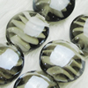 Hand-Made Lampwork Beads, flat round 15mm,thickness:8mm Hole:About 2mm, Sold by PC