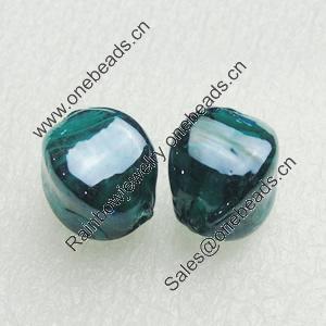 Hand-Made Lampwork Beads, cube 17x13mm Hole:About 2mm, Sold by PC