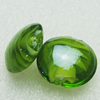 Hand-Made Lampwork Beads, flat round 20mm,thickness:10mm Hole:About 2mm, Sold by PC