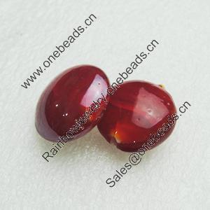 Hand-Made Lampwork Beads, flat round 20mm,thickness:10mm Hole:About 2mm, Sold by PC