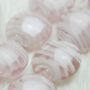 Hand-Made Lampwork Beads, flat round 20mm,thickness:10mm Hole:About 2mm, Sold by PC