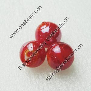 Hand-Made Lampwork Beads, sphere 14mm Hole:About 2mm, Sold by PC