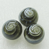 Hand-Made Lampwork Beads, sphere 14mm Hole:About 2mm, Sold by PC