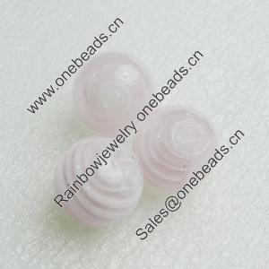 Hand-Made Lampwork Beads, sphere 14mm Hole:About 2mm, Sold by PC