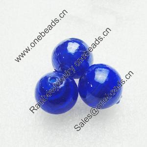 Hand-Made Lampwork Beads, sphere 14mm Hole:About 2mm, Sold by PC