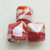 Hand-Made Lampwork Beads, nugget 14x14mm,thickness:13mm Hole:About 2mm, Sold by PC