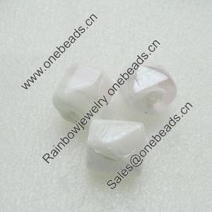 Hand-Made Lampwork Beads, nugget 14x14mm,thickness:13mm Hole:About 2mm, Sold by PC