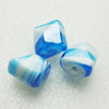 Hand-Made Lampwork Beads, nugget 14x14mm,thickness:13mm Hole:About 2mm, Sold by PC