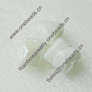 Hand-Made Lampwork Beads, nugget 14x14mm,thickness:13mm Hole:About 2mm, Sold by PC