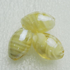 Hand-Made Lampwork Beads, oval 19x13mm Hole:About 2mm, Sold by PC