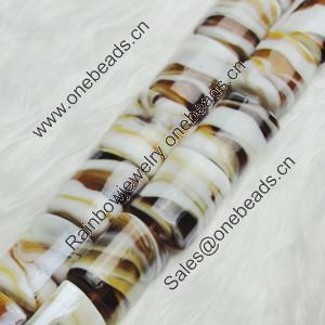 Hand-Made Lampwork Beads, rectangle 21x15.5mm,thickness:9mm Hole:About 2mm, Sold by PC