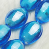 Hand-Made Lampwork Beads, oval 15x19mm,thickness:9mm Hole:About 2mm, Sold by PC