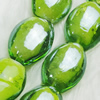 Hand-Made Lampwork Beads, oval 15x19mm,thickness:9mm Hole:About 2mm, Sold by PC