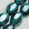 Hand-Made Lampwork Beads, oval 15x19mm,thickness:9mm Hole:About 2mm, Sold by PC