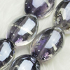 Hand-Made Lampwork Beads, oval 15x19mm,thickness:9mm Hole:About 2mm, Sold by PC