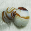 Hand-Made Lampwork Beads, flat oval 30x24mm,thickness:13mm Hole:About 2mm, Sold by PC
