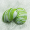 Hand-Made Lampwork Beads, flat oval 30x24mm,thickness:13mm Hole:About 2mm, Sold by PC