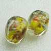 Hand-Made Lampwork Beads, cube 24x18mm Hole:About 2mm, Sold by PC