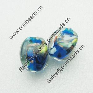 Hand-Made Lampwork Beads, cube 24x18mm Hole:About 2mm, Sold by PC