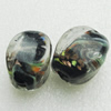 Hand-Made Lampwork Beads, cube 24x18mm Hole:About 2mm, Sold by PC