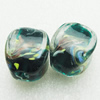 Hand-Made Lampwork Beads, cube 24x18mm Hole:About 2mm, Sold by PC