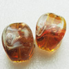 Hand-Made Lampwork Beads, cube 24x18mm Hole:About 2mm, Sold by PC