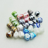 Hand-Made Lampwork Beads，Mixed color nugget 14x14mm,thickness:13mm Hole:About 2mm, Sold by Group