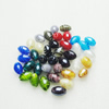 Hand-Made Lampwork Beads，Mixed color oval 19x13mm Hole:About 2mm, Sold by Group