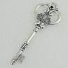 Pendant/Charm, Fashion Zinc Alloy Jewelry Findings, Lead-free, Key 32x84mm, Sold by Bag
