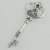 Pendant/Charm, Fashion Zinc Alloy Jewelry Findings, Lead-free, Key 32x84mm, Sold by Bag