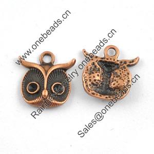 Pendant/Charm. Fashion Zinc Alloy Jewelry Findings. Lead-free. Animal Head 15x15mm Sold by Bag			