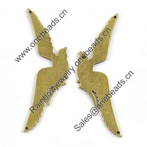 Connector, Fashion Zinc Alloy Jewelry Findings, Lead-free, 17x70mm, Sold by Bag