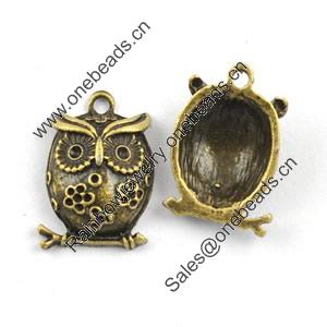 Pendant/Charm. Fashion Zinc Alloy Jewelry Findings. Lead-free. Animal 16x24mm Sold by Bag			