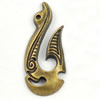 Pendant/Charm. Fashion Zinc Alloy Jewelry Findings. Lead-free. Animal 16x38mm Sold by Bag