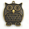 Pendant/Charm. Fashion Zinc Alloy Jewelry Findings. Lead-free. Animal 27x33mm Sold by Bag			
